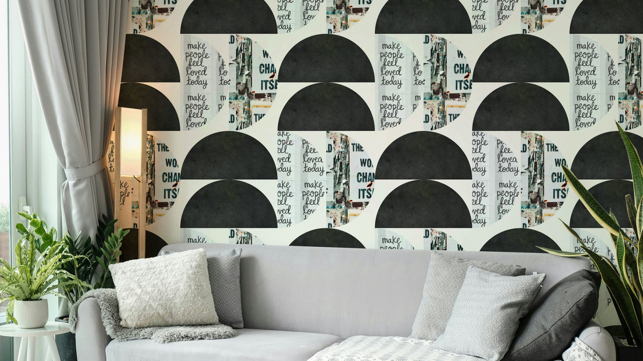 Striking Mescolanza 15 wallpaper for living room decor

