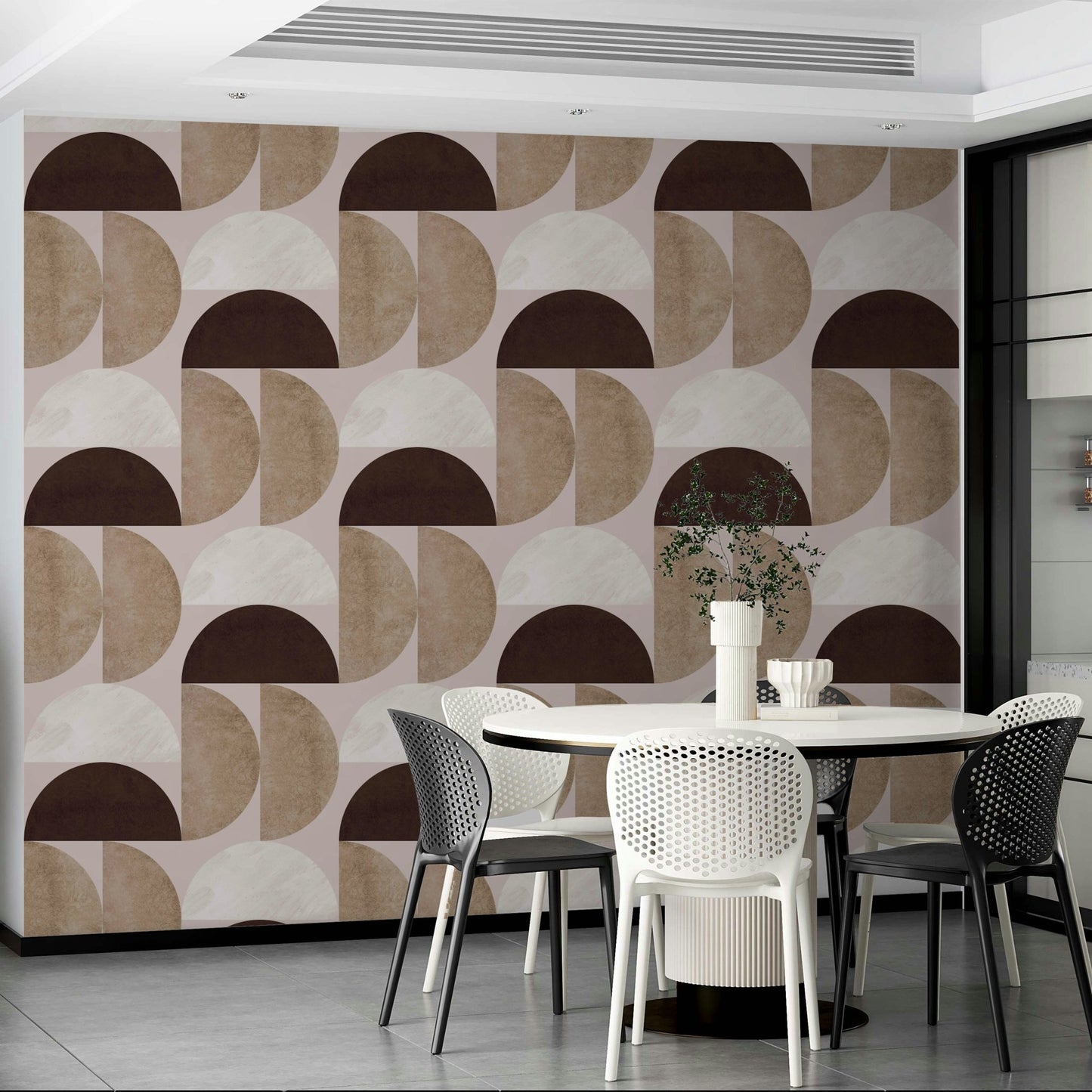 Dynamic geometric Mescolanza 17 wallpaper for stylish interiors

