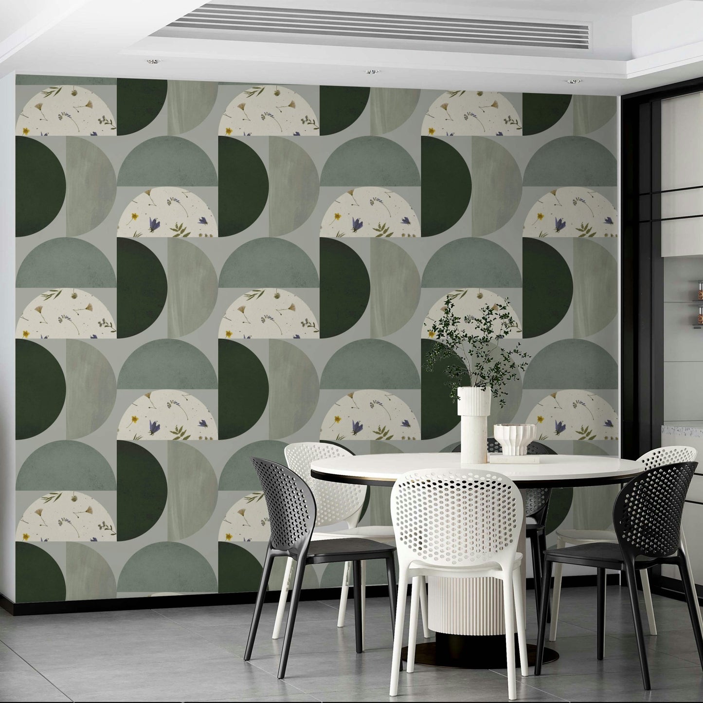 Dynamic geometric pattern wallpaper in Mescolanza 18

