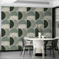 Dynamic geometric pattern wallpaper in Mescolanza 18

