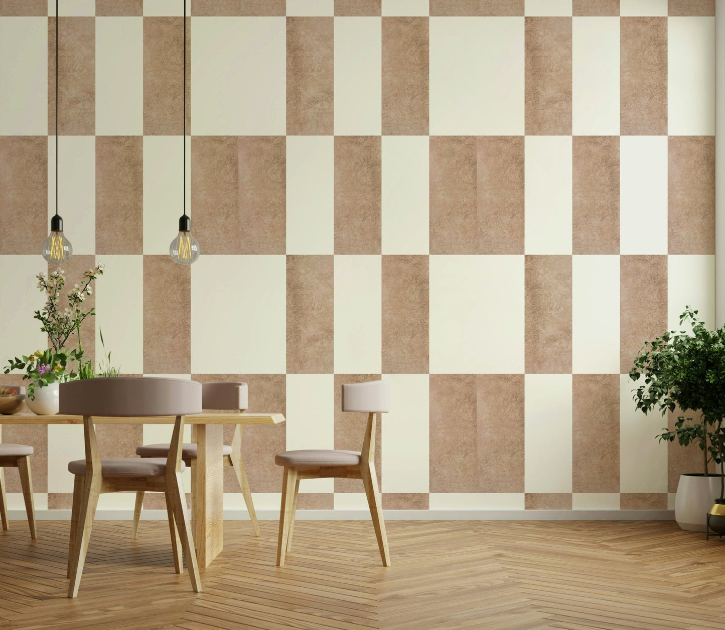 Dynamic and colorful Mescolanza 19 wallpaper for living rooms

