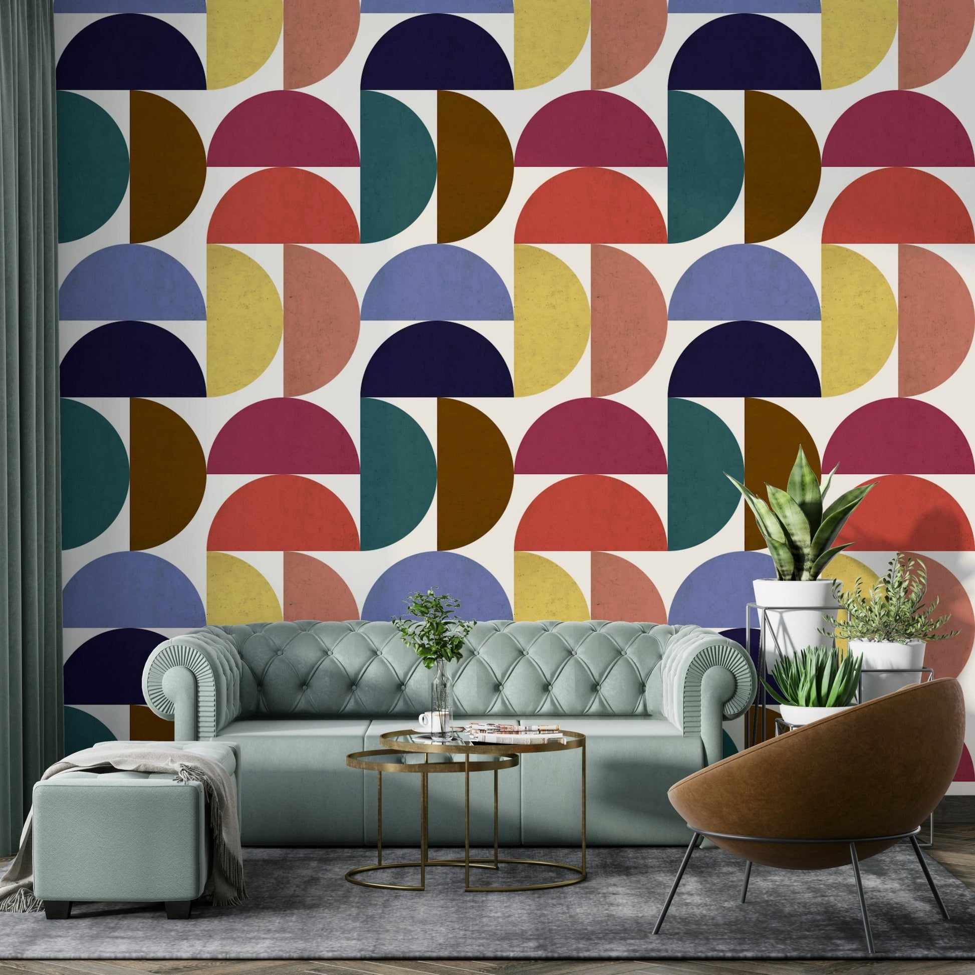Artistic pattern wallpaper for walls with Mescolanza 21 design, GD2256