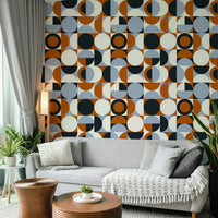 Eclectic room styled with colorful Mescolanza Wallpaper

