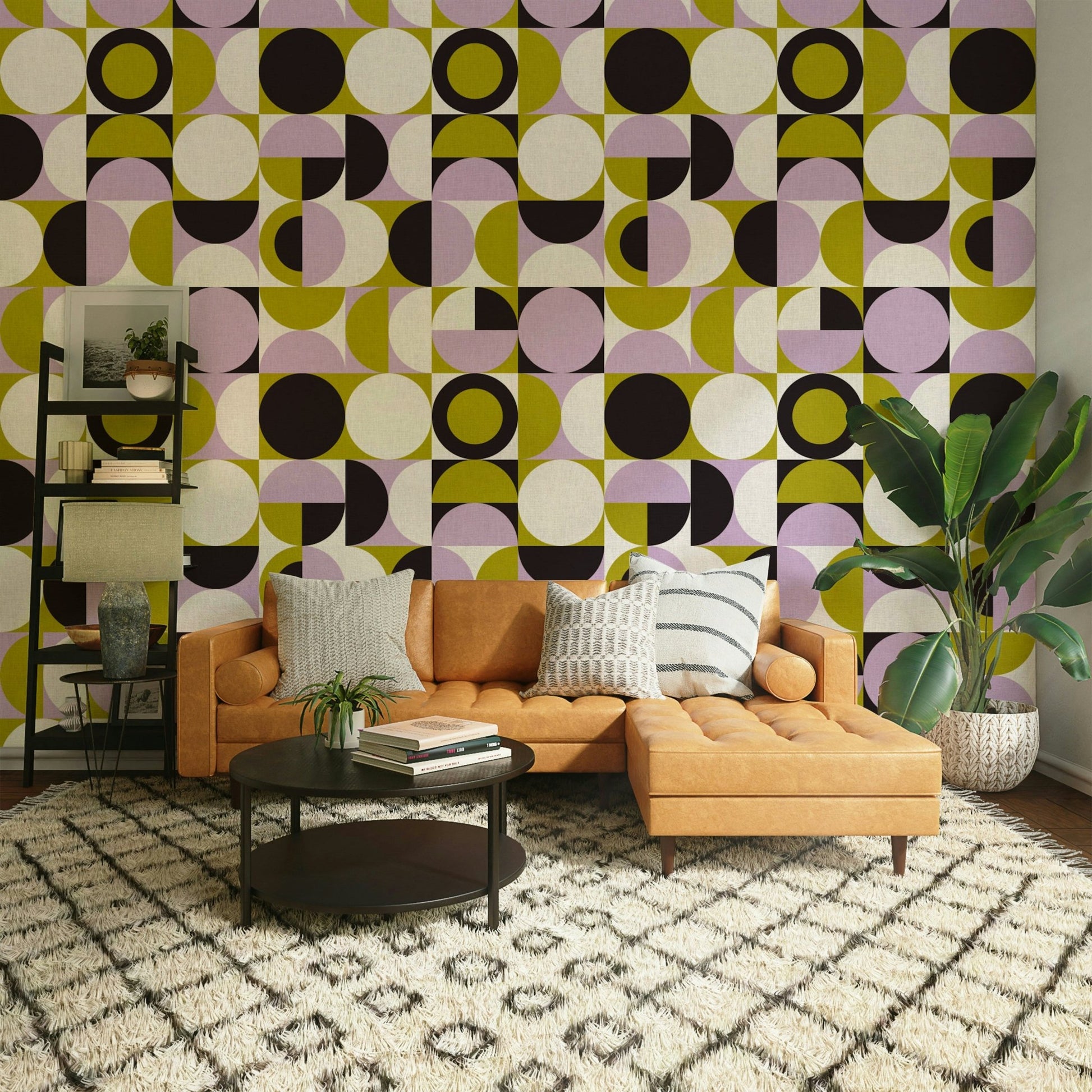 Mescolanza Wallpaper with earthy and vibrant tones


