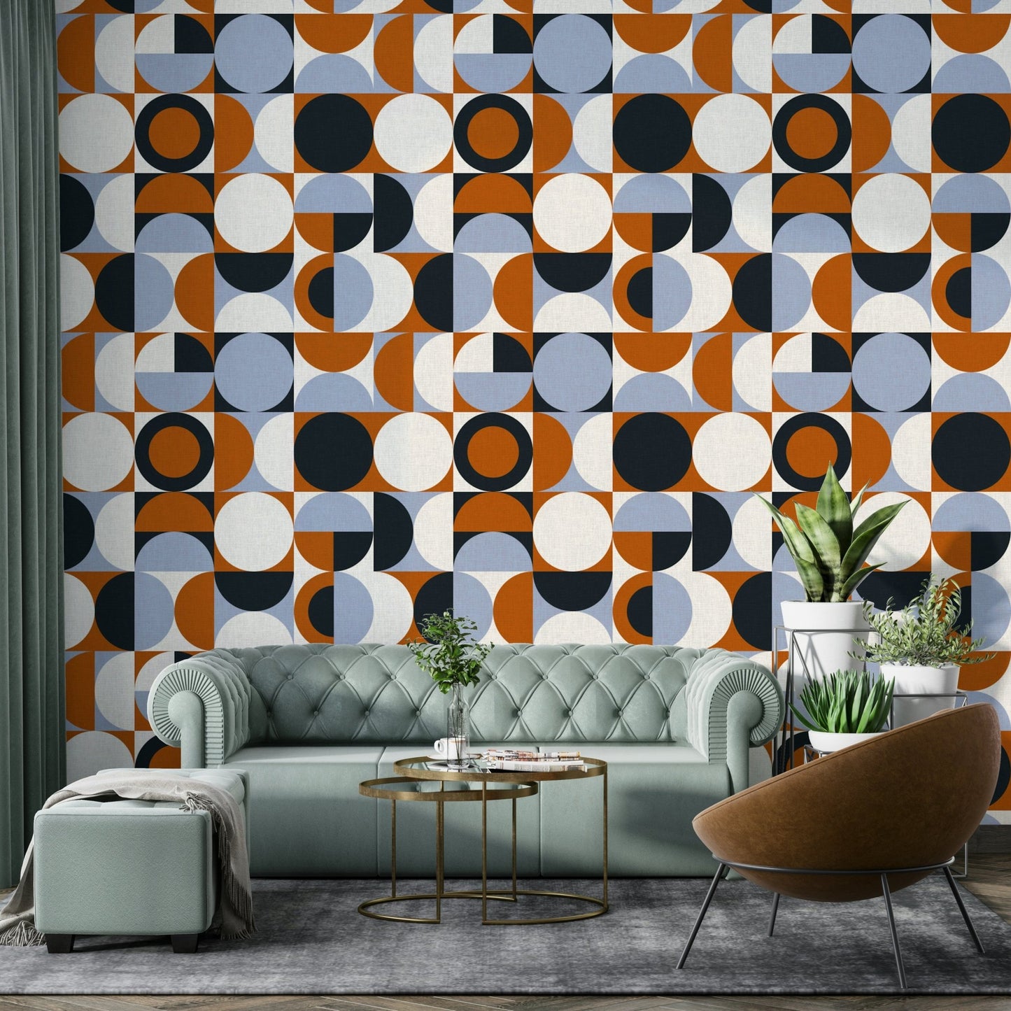 Abstract modern art design on Mescolanza Wallpaper

