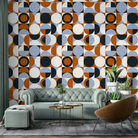 Abstract modern art design on Mescolanza Wallpaper

