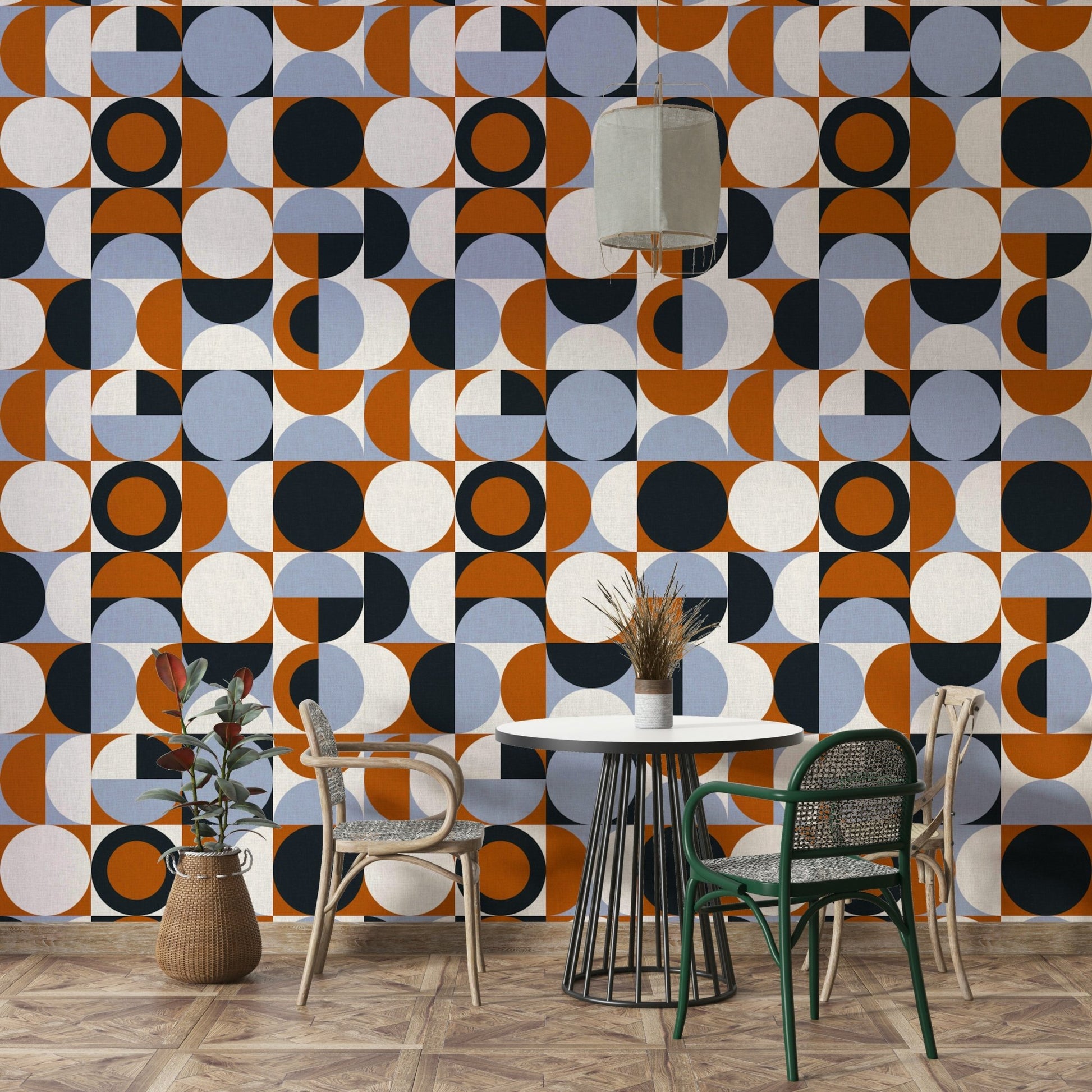 Dynamic abstract pattern of Mescolanza Wallpaper