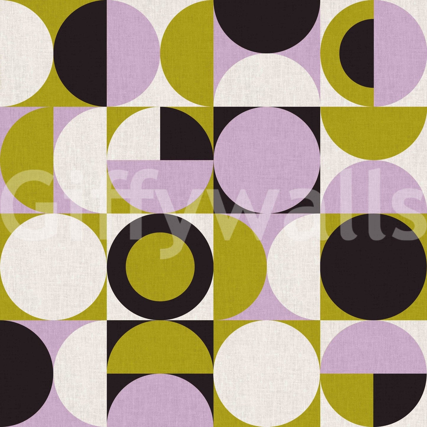 Bold, expressive wall covered in Mescolanza Wallpaper

