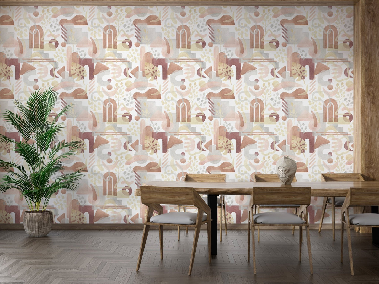 Abstract pastel watercolor wallpaper art