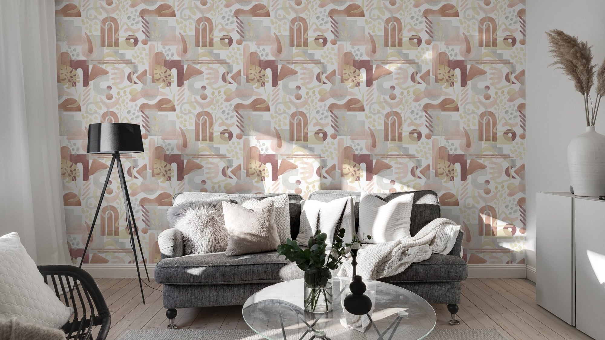 Subtle abstract wallpaper with pastels B247