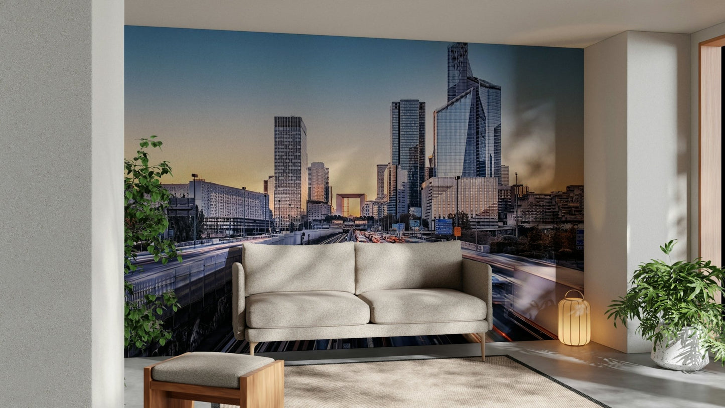 Metropolis Dawn Wall Mural
