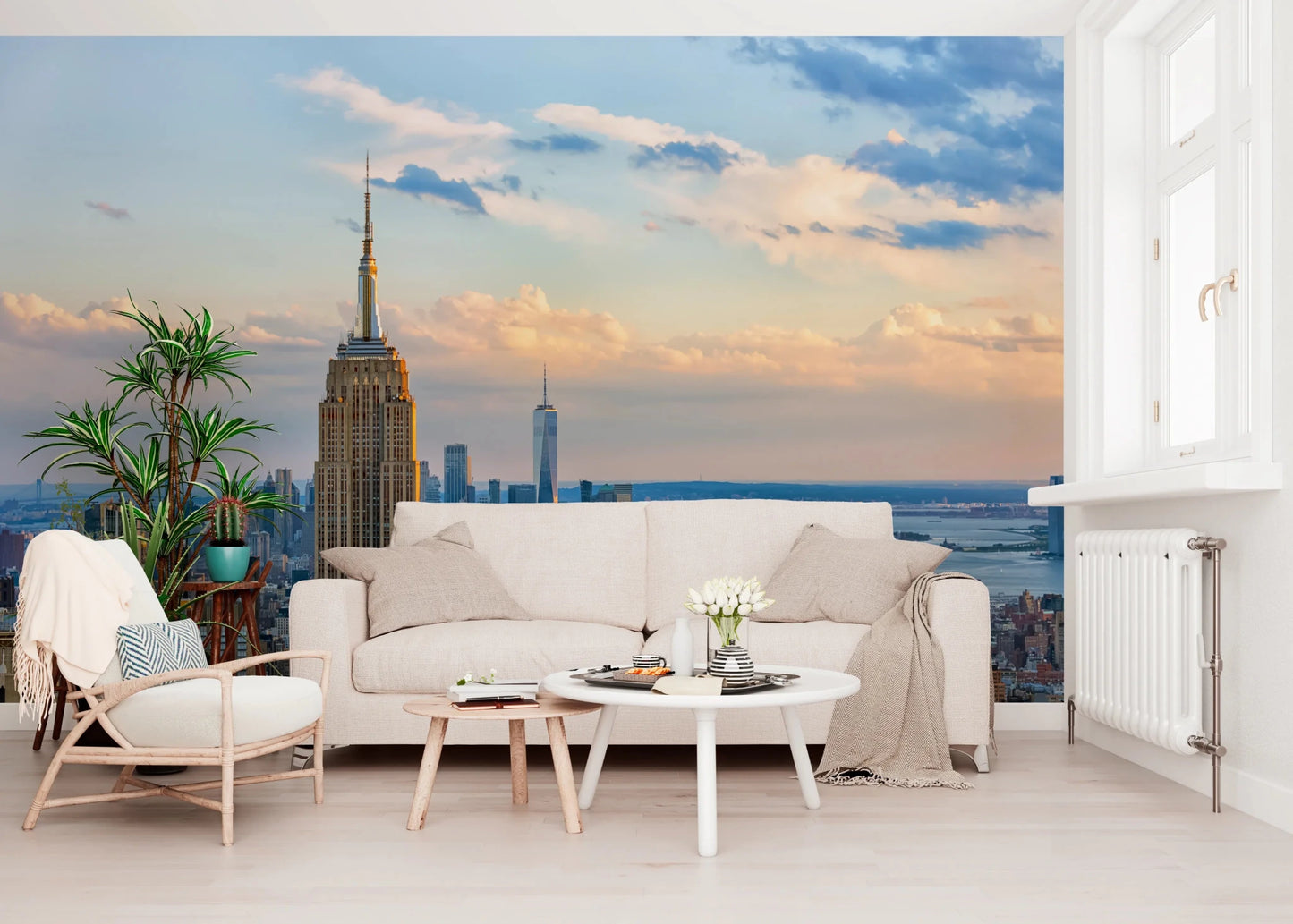 Metropolis Sunset Hues Wall Mural