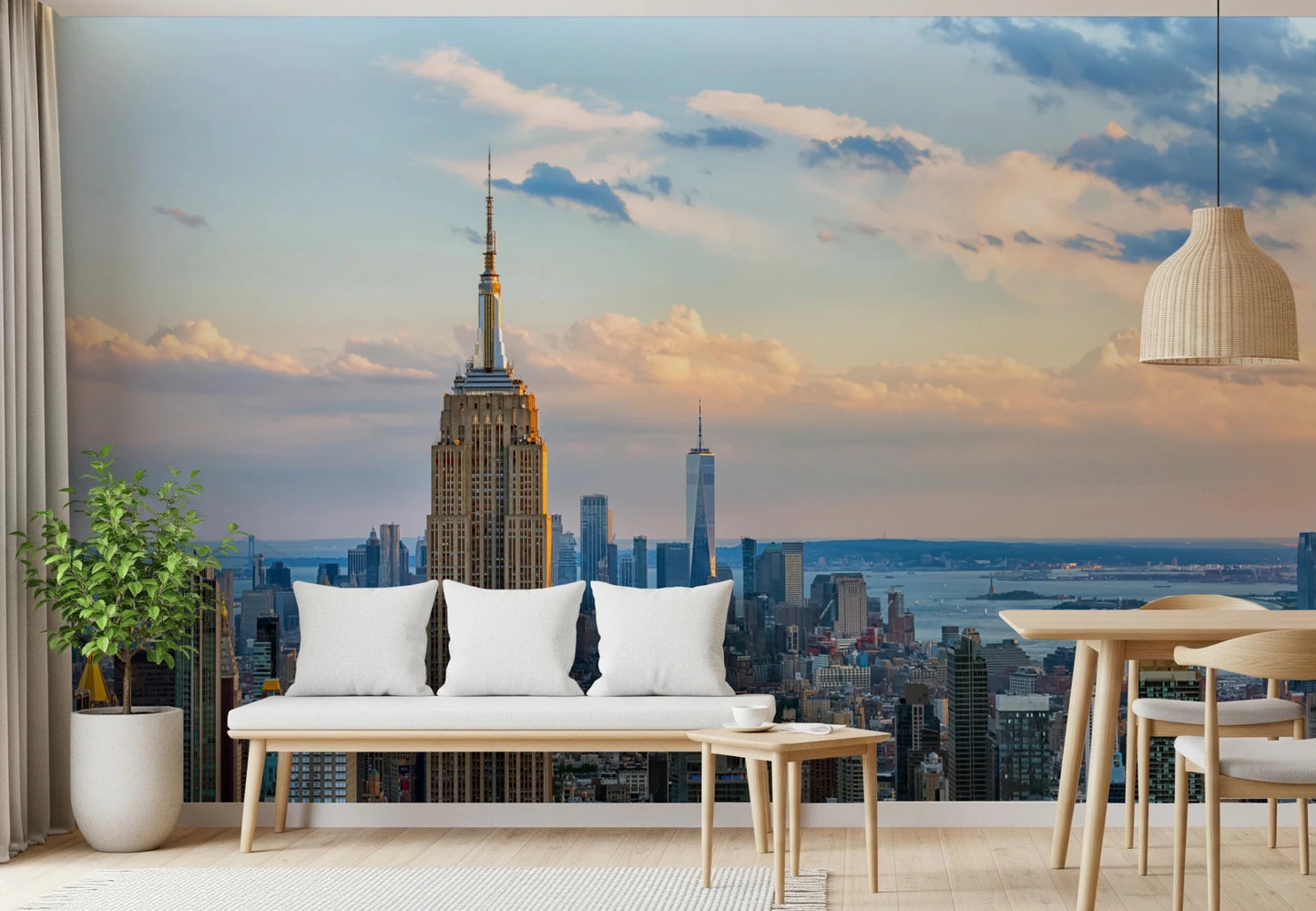 Metropolis Sunset Hues Wall Mural