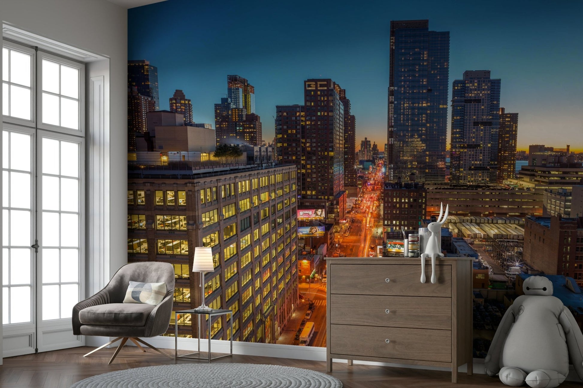 A river or body of water is in the foreground.

