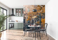 Metropolitain Dreamscape Wall Mural for creating a nostalgic bedroom atmosphere