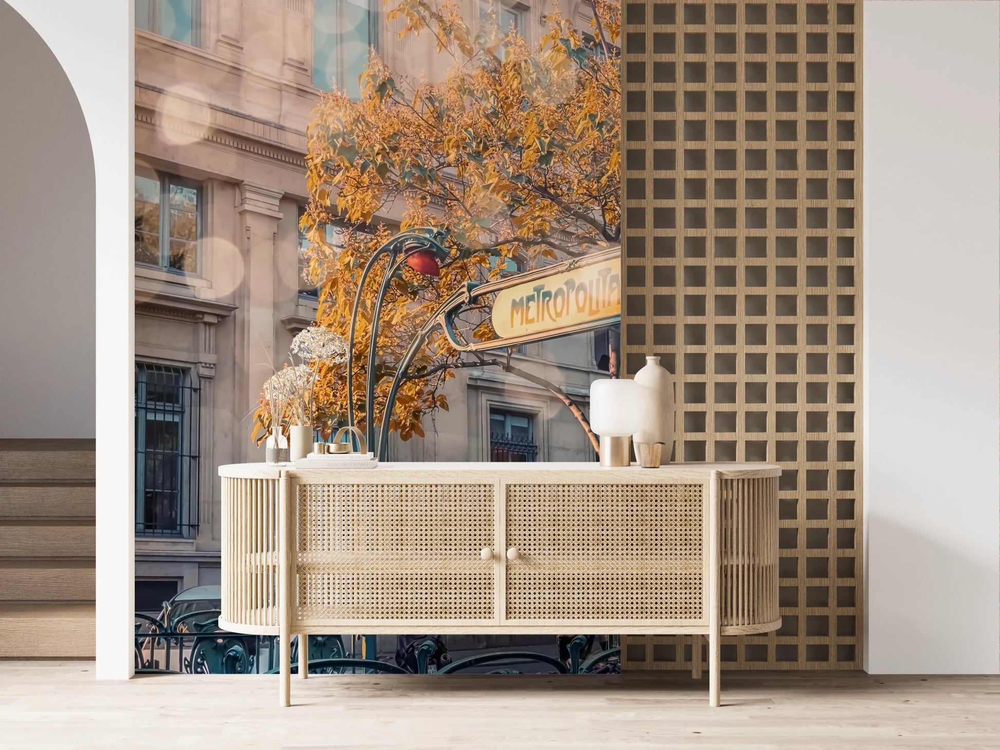 Metropolitain Dreamscape Wall Mural for professional office décor with a city vibe