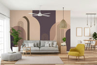 Elegant Mid Century Arches Mural for Contemporary Spaces

