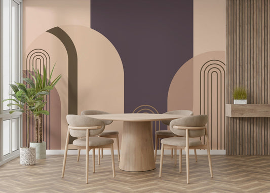 Mid Century Arches Wall Mural for Modern Homes

