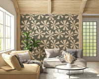 Wallpaper for walls, sylvan Mid-Century Bloom design.