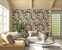 Wallpaper for walls, sylvan Mid-Century Bloom design.