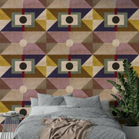 Classic Mid Century Brown wallpaper for sophisticated interiors

