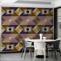 Stylish Mid Century Brown wallpaper for modern spaces

