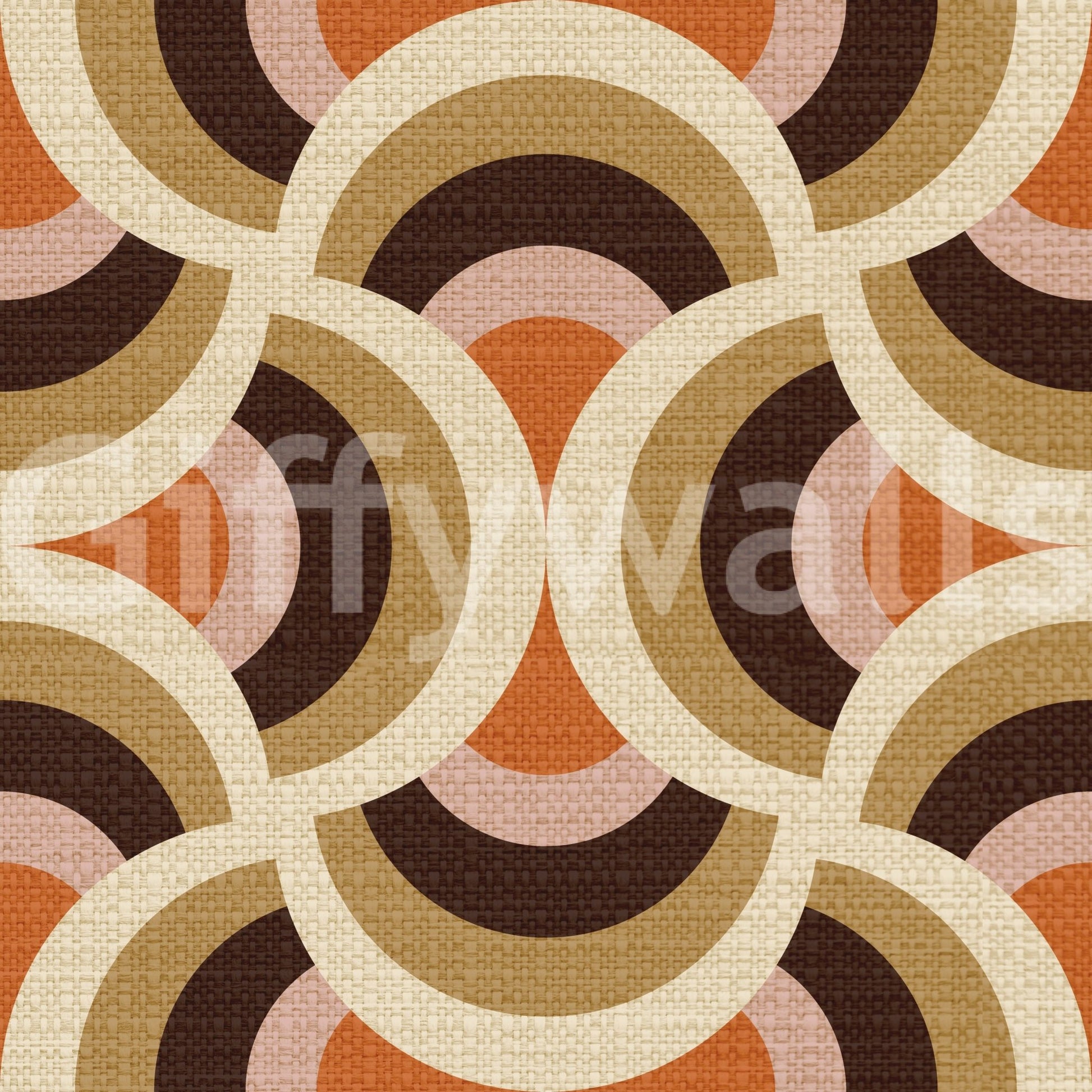 Classic circle pattern mural
