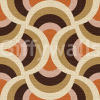 Classic circle pattern mural
