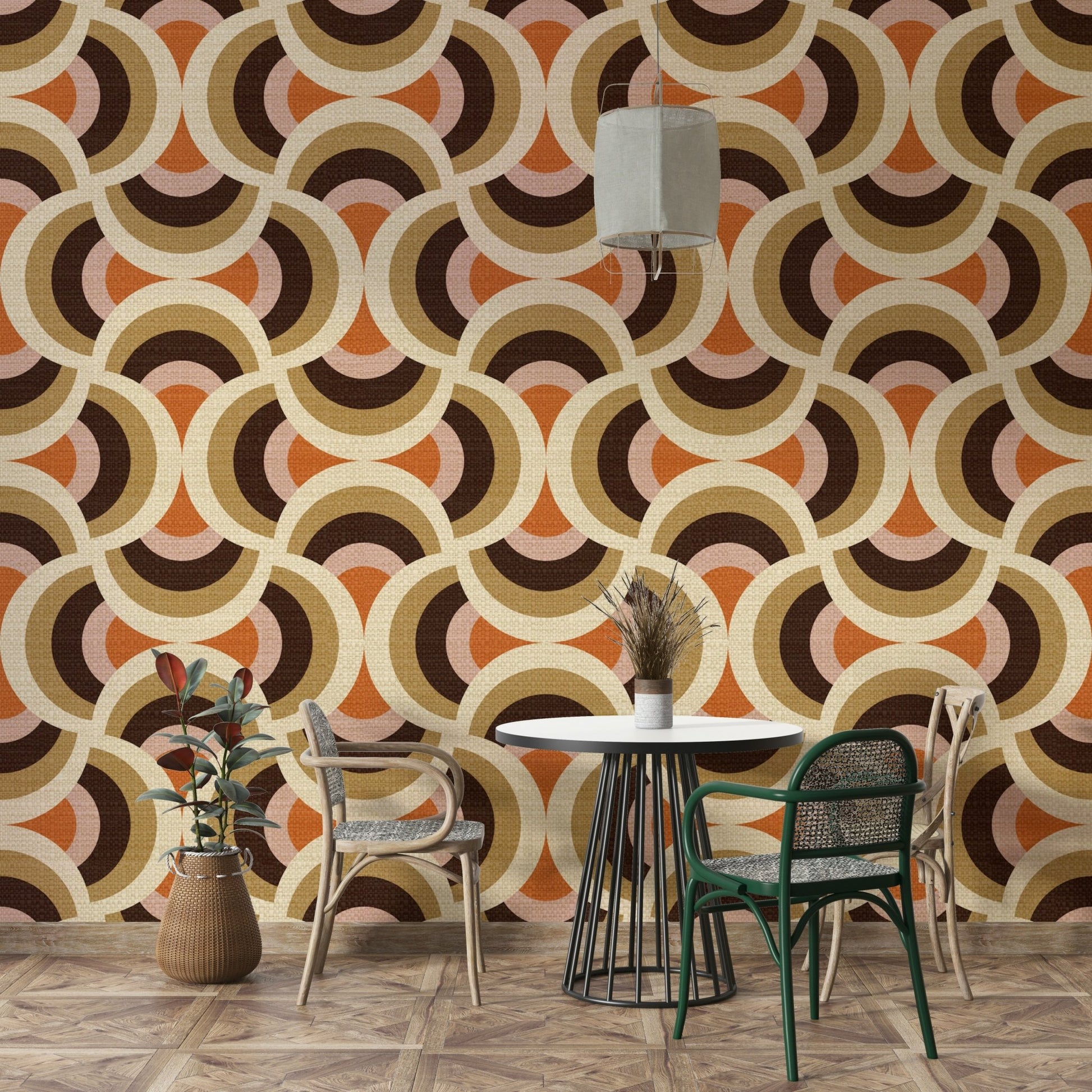 Picture of Mid-Century Circles Wallpaper
