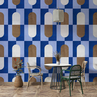 Abstract mid century design wallpaper

