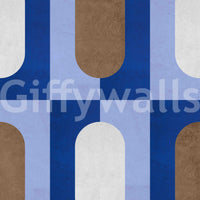 Wallpaper with modern vintage color palette

