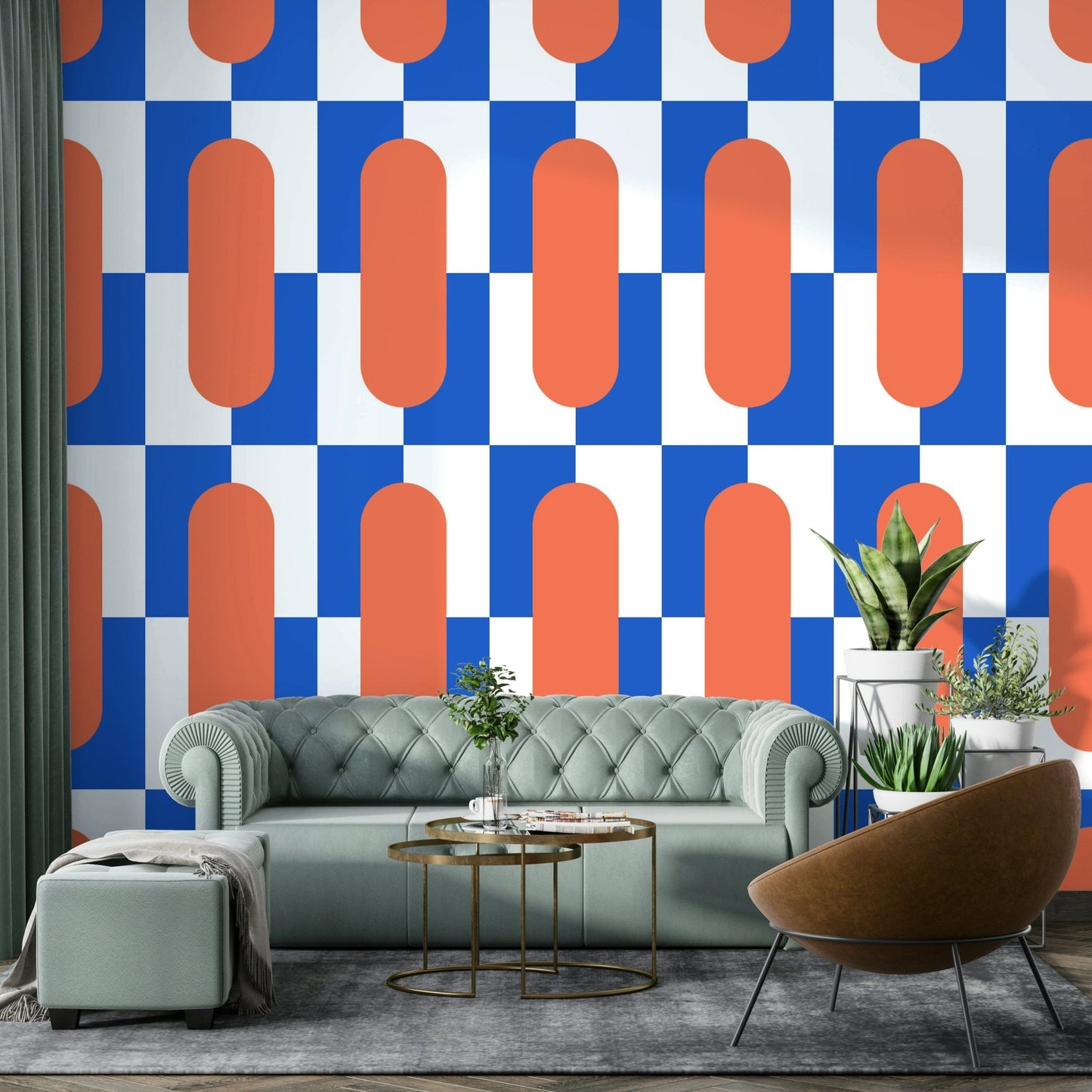 Mid Century Collection Wallpaper in Bold Colors