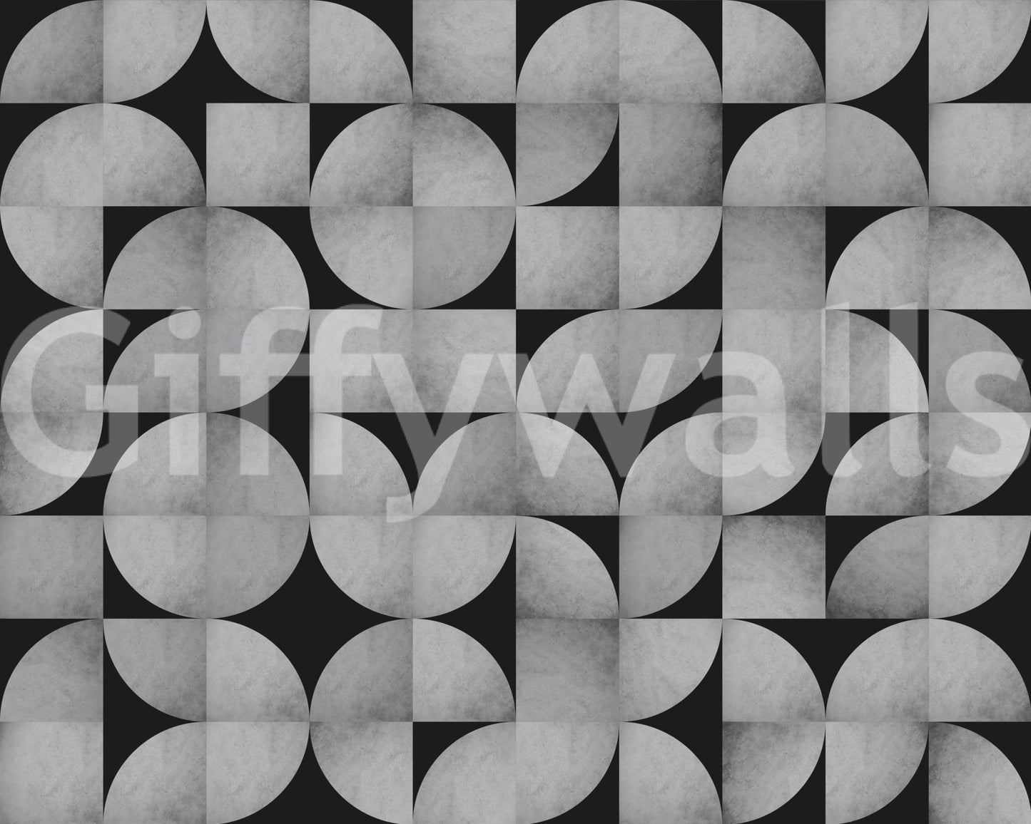 Bold mid-century design concrete mosaic mural.

