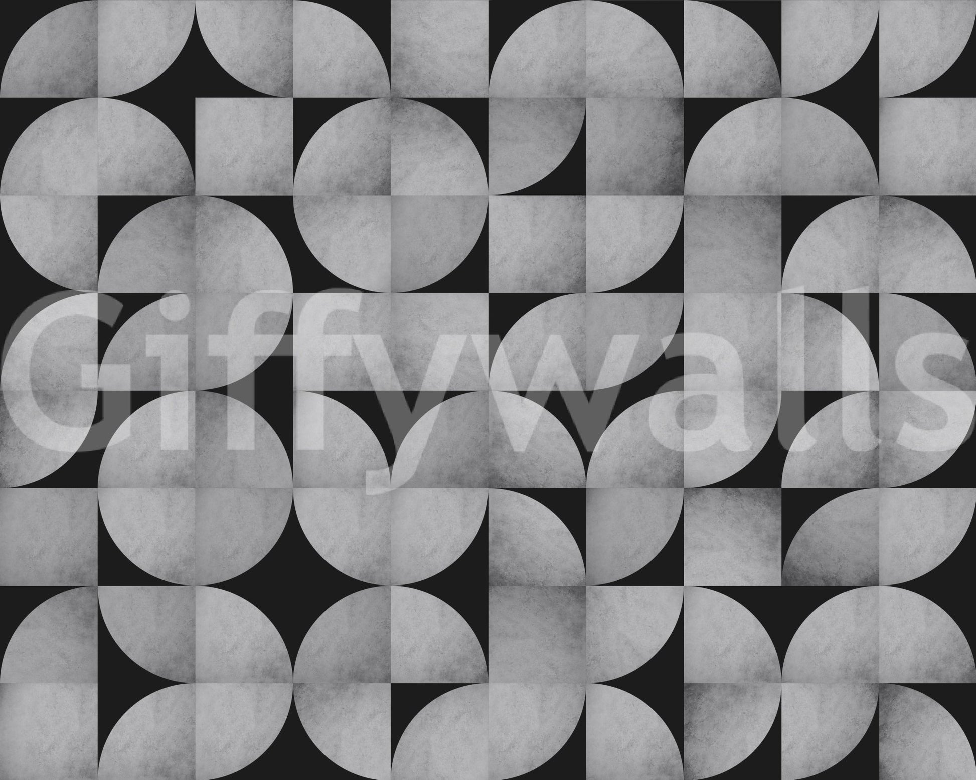 Bold mid-century design concrete mosaic mural.

