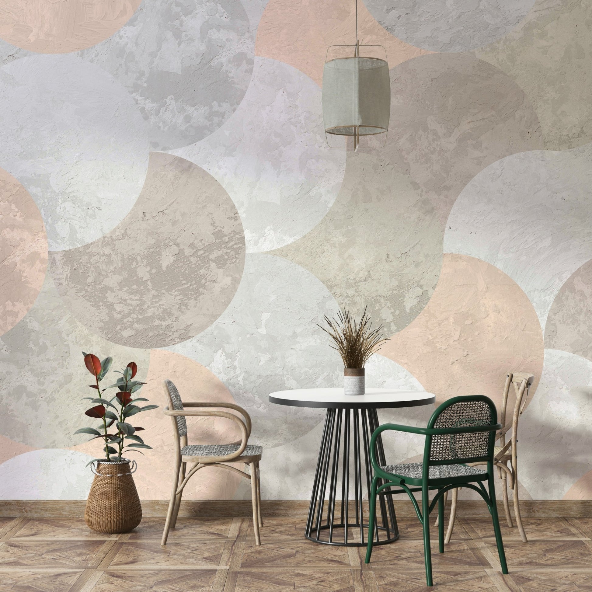Mid century abstract wallpaper

