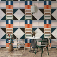 Mid Century Green wallpaper for vintage-inspired decor

