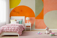 A contemplative mid-century design wallpaper mural for a feature wall., GD5215