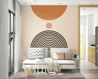 Mid-Century Modern Arch Wall Mural