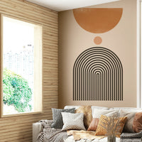 Mid-Century Modern Arch Wall Mural