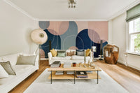Chic Mid-Century Modern arches wall mural for modern homes., GD1670