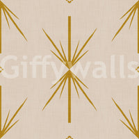 Atomic Starburst wallpaper in mustard with a crisp cross-style arrangement, GD8708