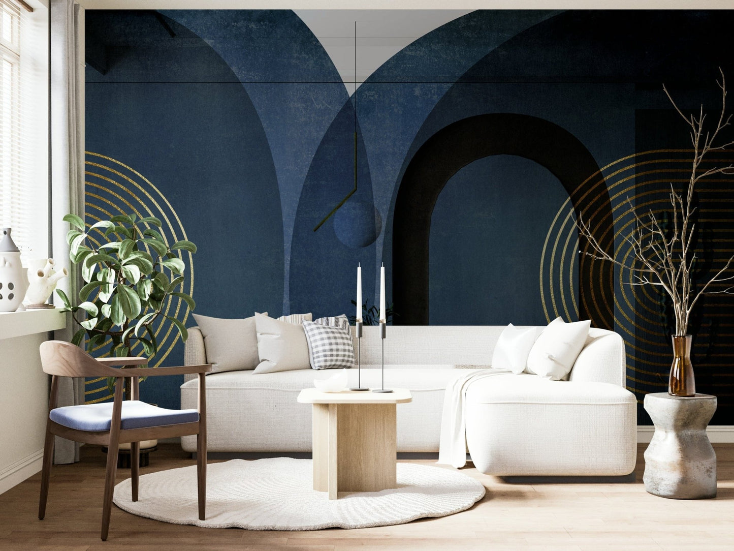 Mid Century Modern Blue