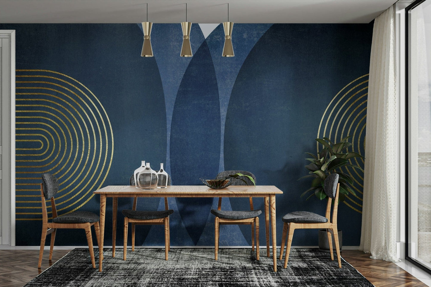 Mid Century Modern Blue