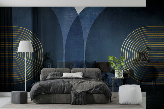Mid Century Modern Blue