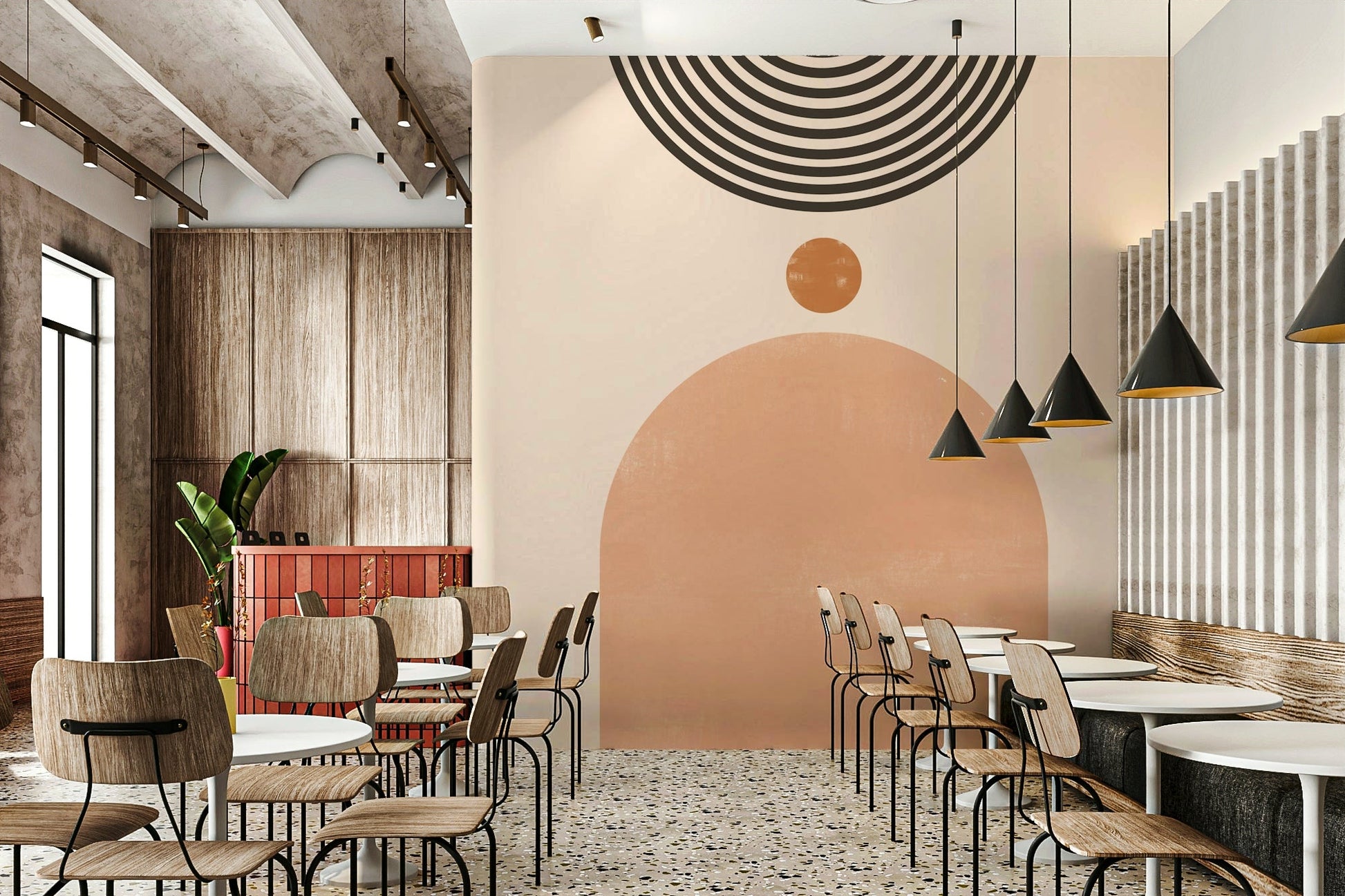Mid-Century Modern Harmony Wall Mural