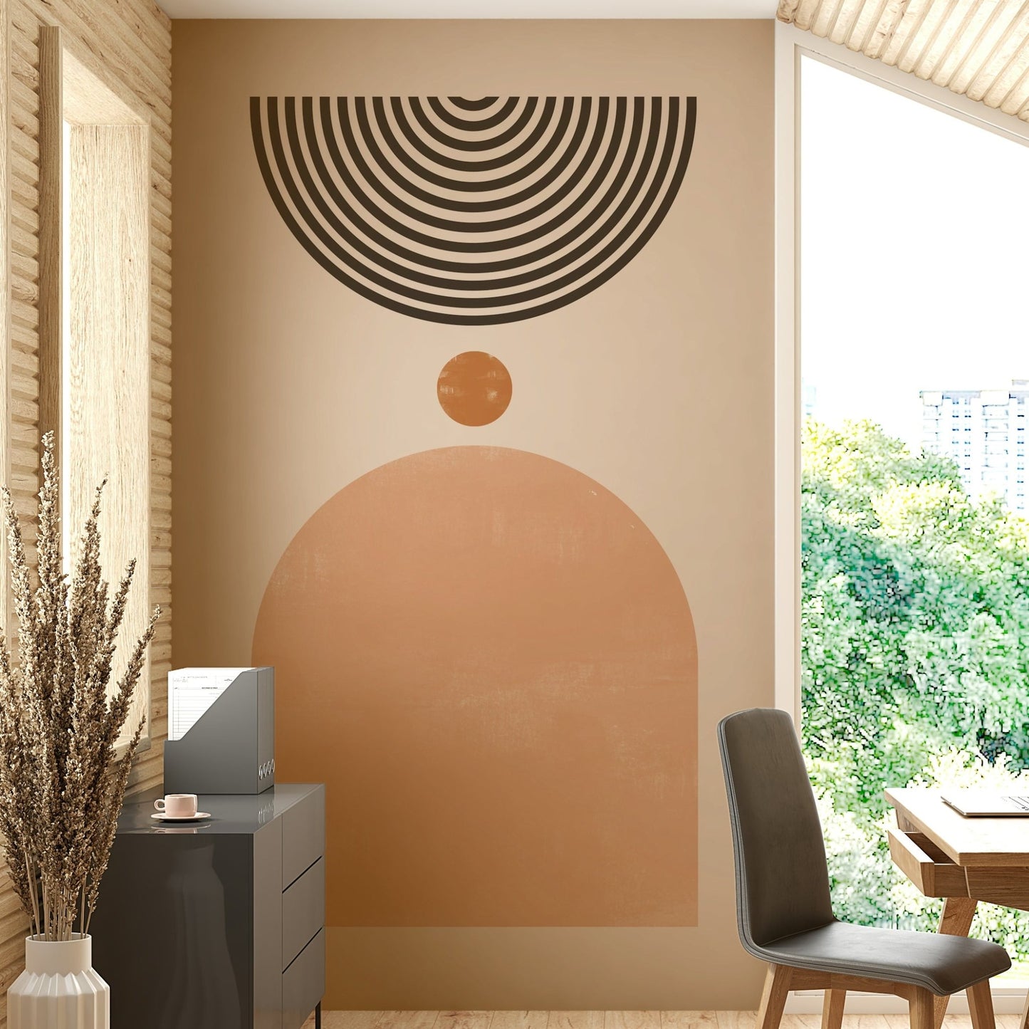 Mid-Century Modern Harmony Wall Mural