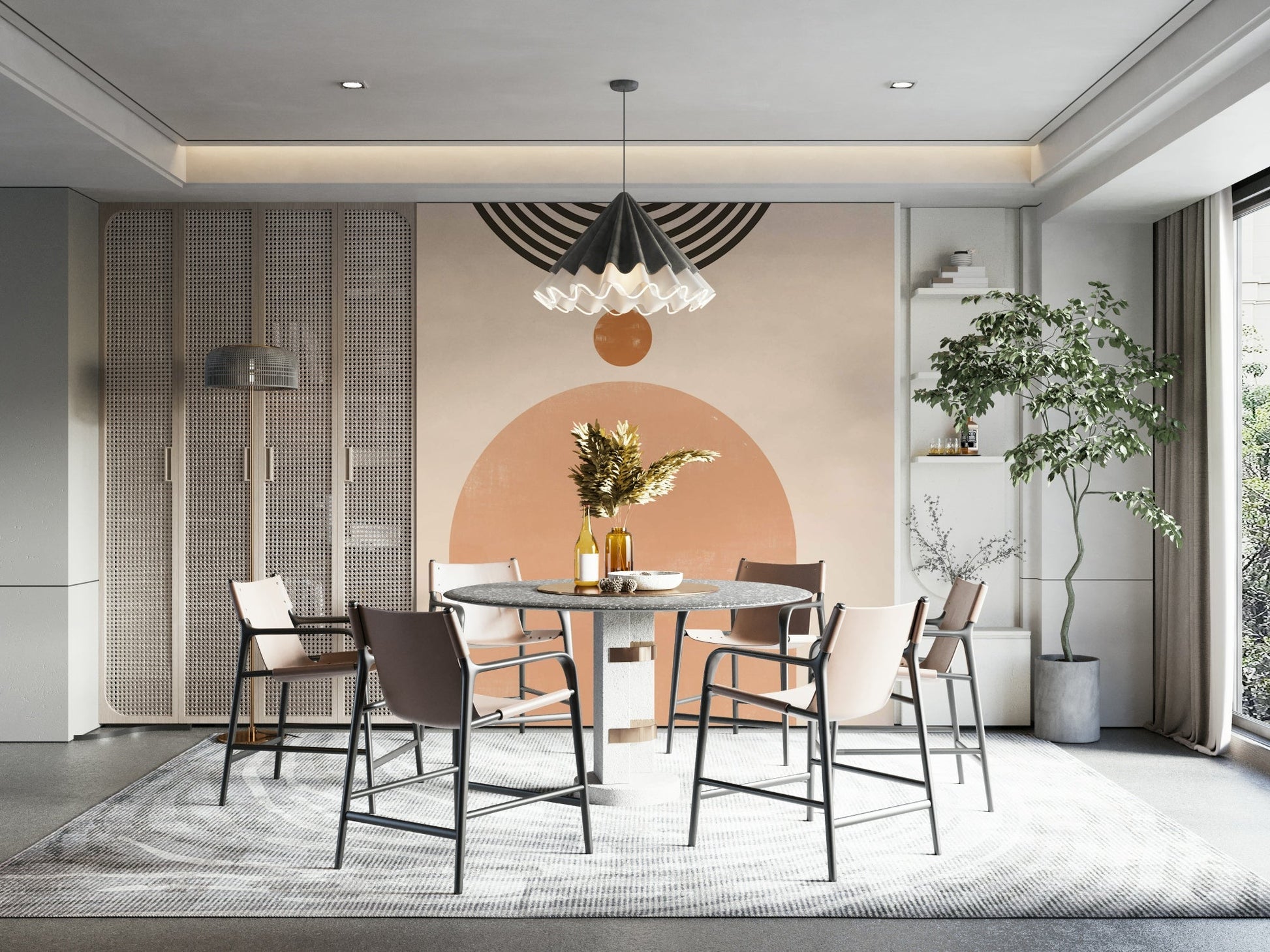 Mid-Century Modern Harmony Wall Mural