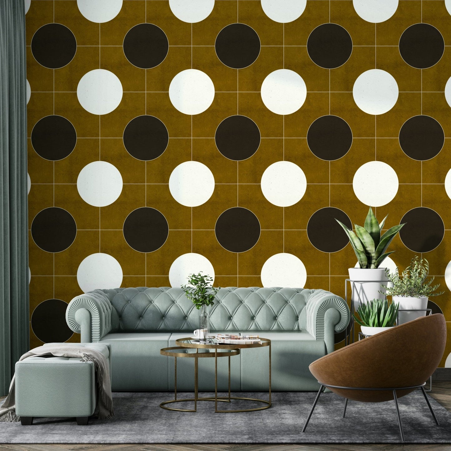 Mid-Century Modern Minimalism Wallpaper⁠