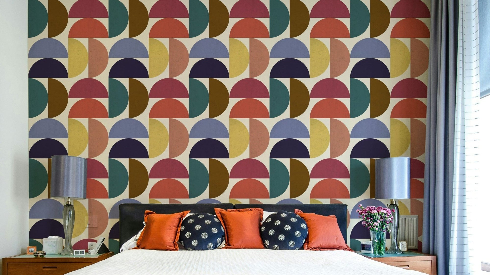 Multicolor geometric shape wallpaper GD401

