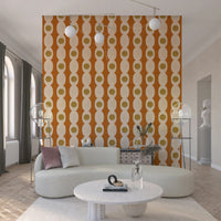 Unique motif Mid-Century Modern Motif Wallpaper⁠ visual